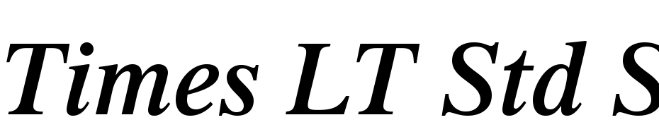 Times LT Std Semibold Italic Yazı tipi ücretsiz indir